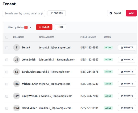 Simplified Resident Management